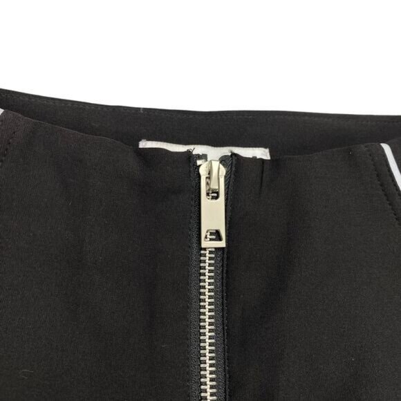 I.AM.GIA Black High Waist Reflective Trim Cut Out Knee Jet Pants Small - Picture 5 of 7